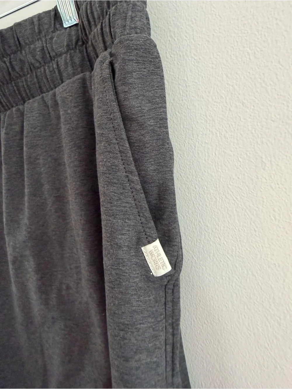 Athletic Works Dark Gray Elastic Waist Athletic Shorts - Picture 4 of 7